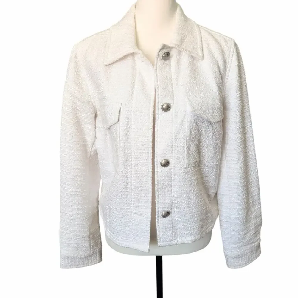 Express Women's Blazer Jacket White Medium